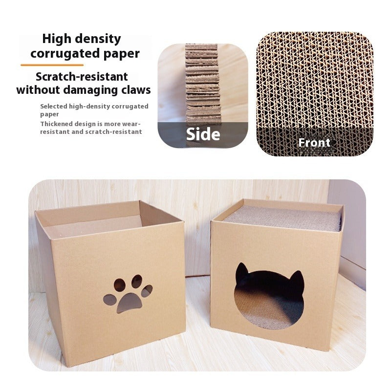 Cat House Scratching Board