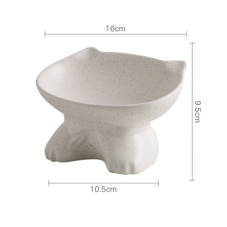 Ceramic Pet Bowl for Dogs and Cats with Anti-Spill Design