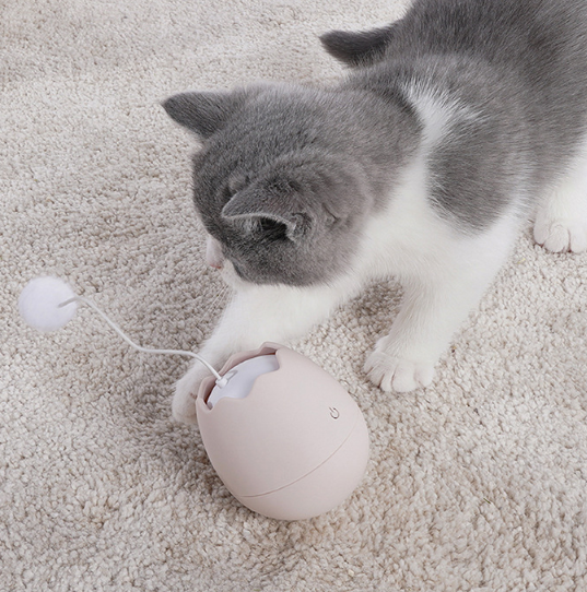 Eggshell Cat Toy - Wobble Ball for Self-Entertainment