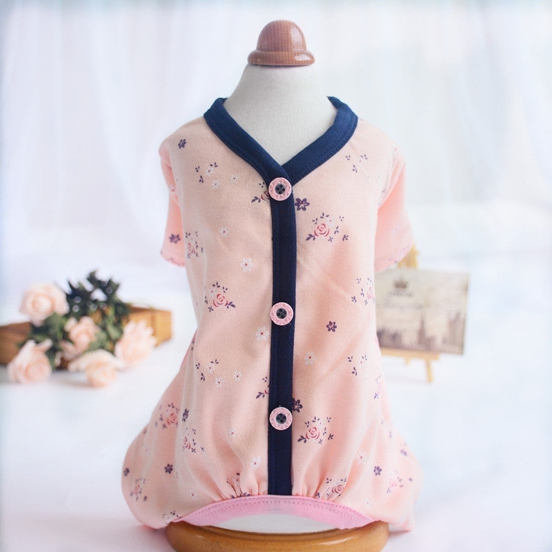 Dog Pajamas, One-Piece Four-Legged Pet Clothing