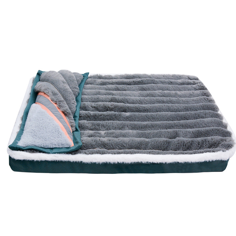 Warm Anti-Tear Dog Sleeping Mat and Pillow