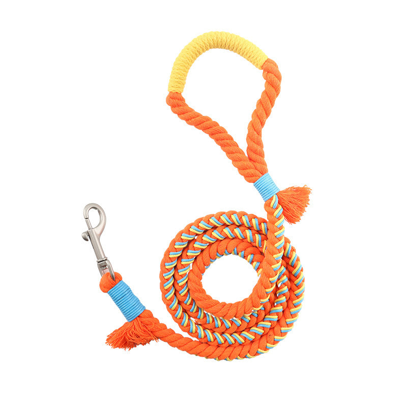 Handmade Cotton Rope Dog Leash and Traction Rope