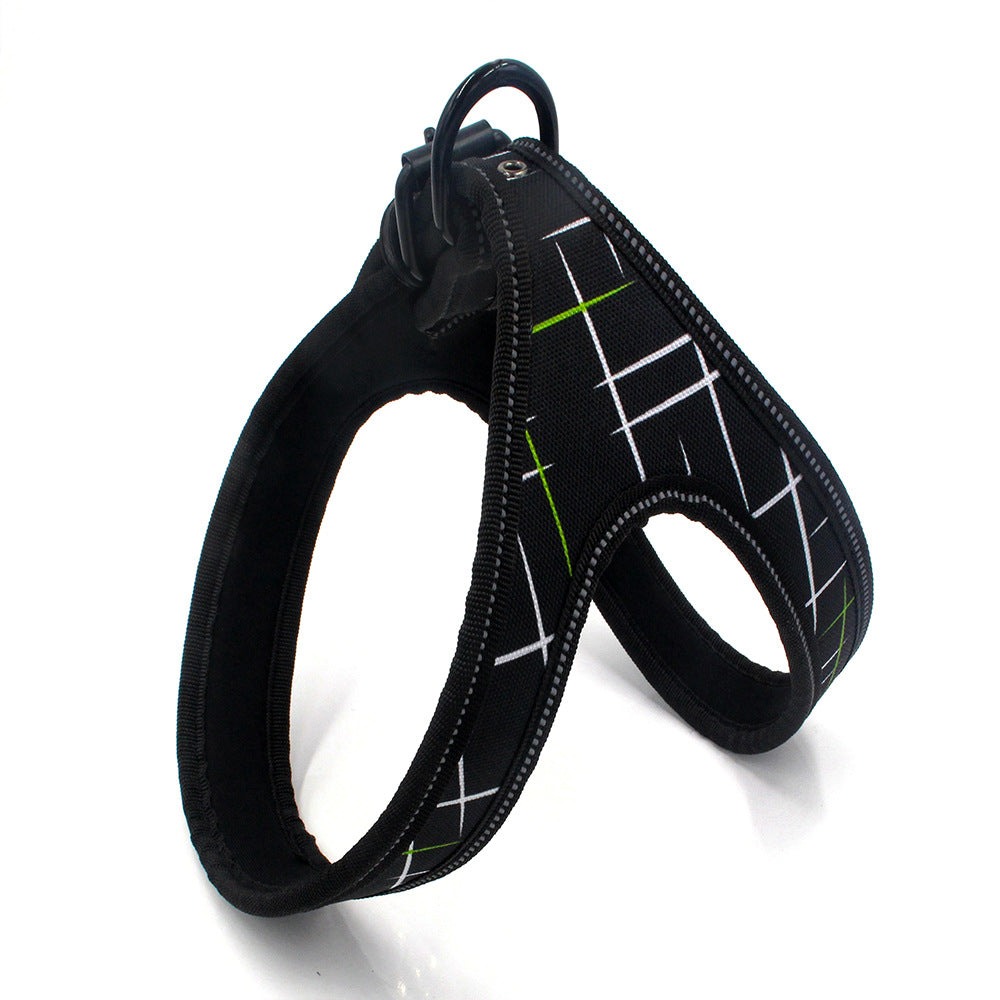 Reflective Pet Harness in Colorful Printed Oxford Fabric