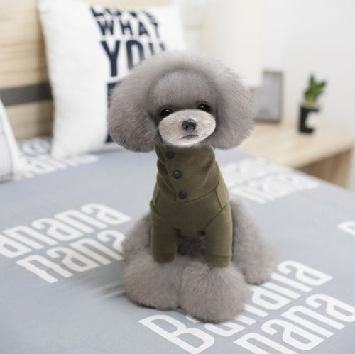 Autumn Winter Dog Clothes for Small Breeds (Warm & Casual)