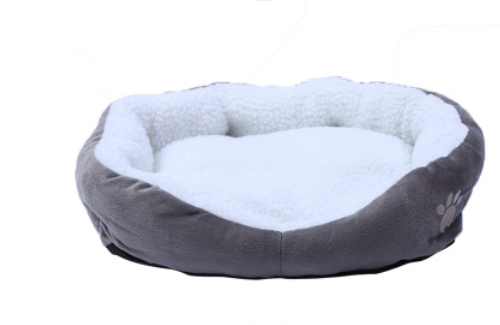 Removable Pet Bed with Warm Lamb Fleece for Dogs
