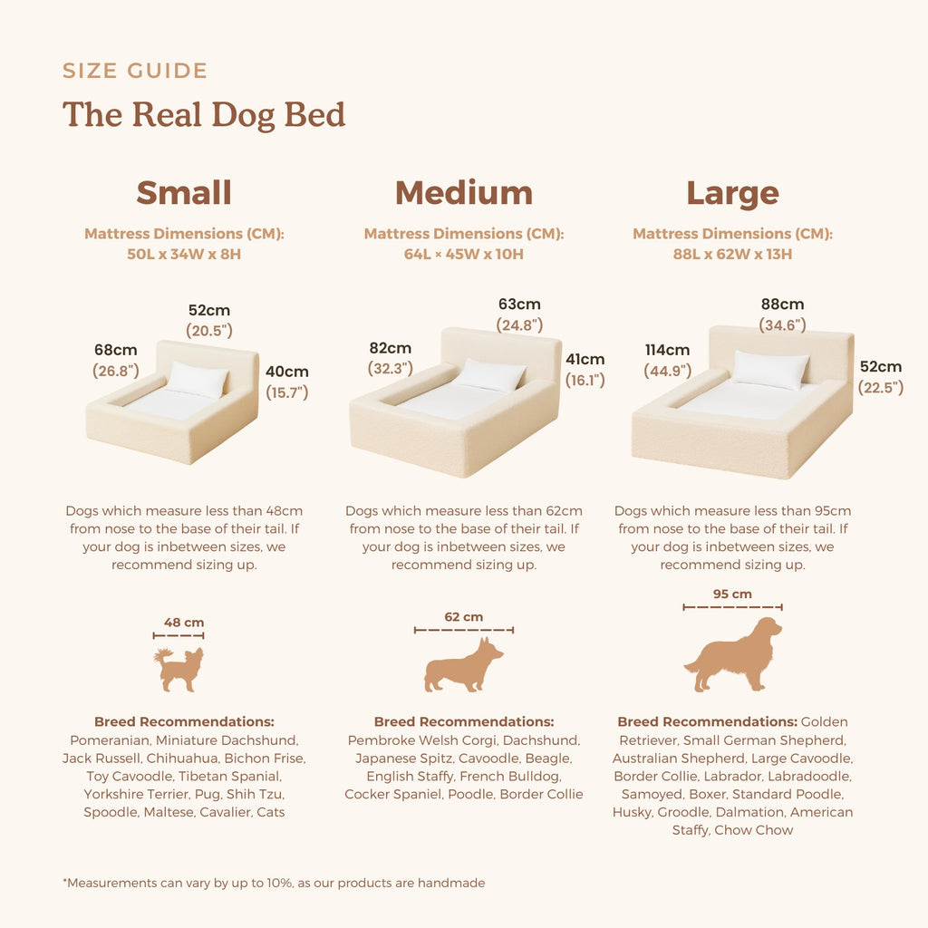 Rectangular Bolster Pet Sofa Bed (S–L)