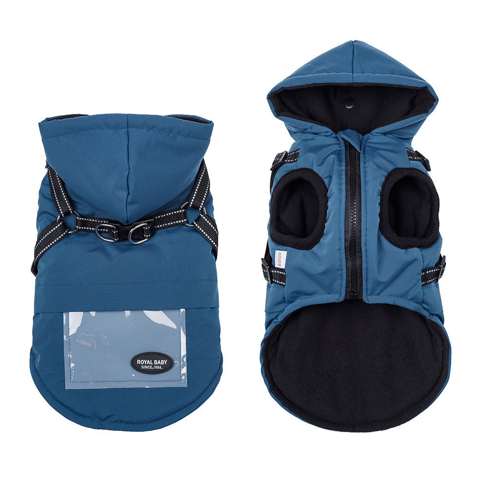 Strap Traction Raincoat for Small to Medium Dogs