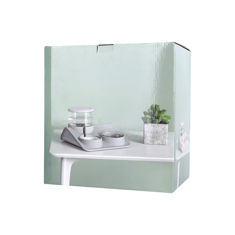 Automatic Pet Feeder with Double Bowls for Dogs and Cats
