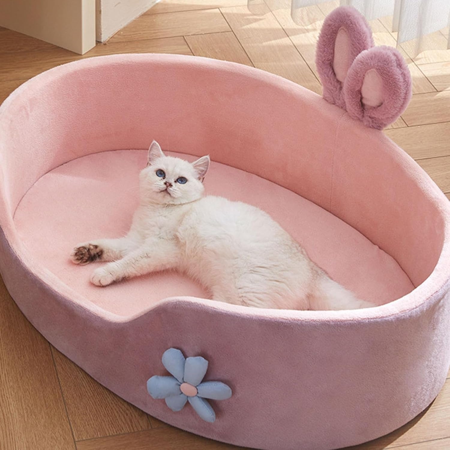 Princess Pink Pet Bed Detachable Washable