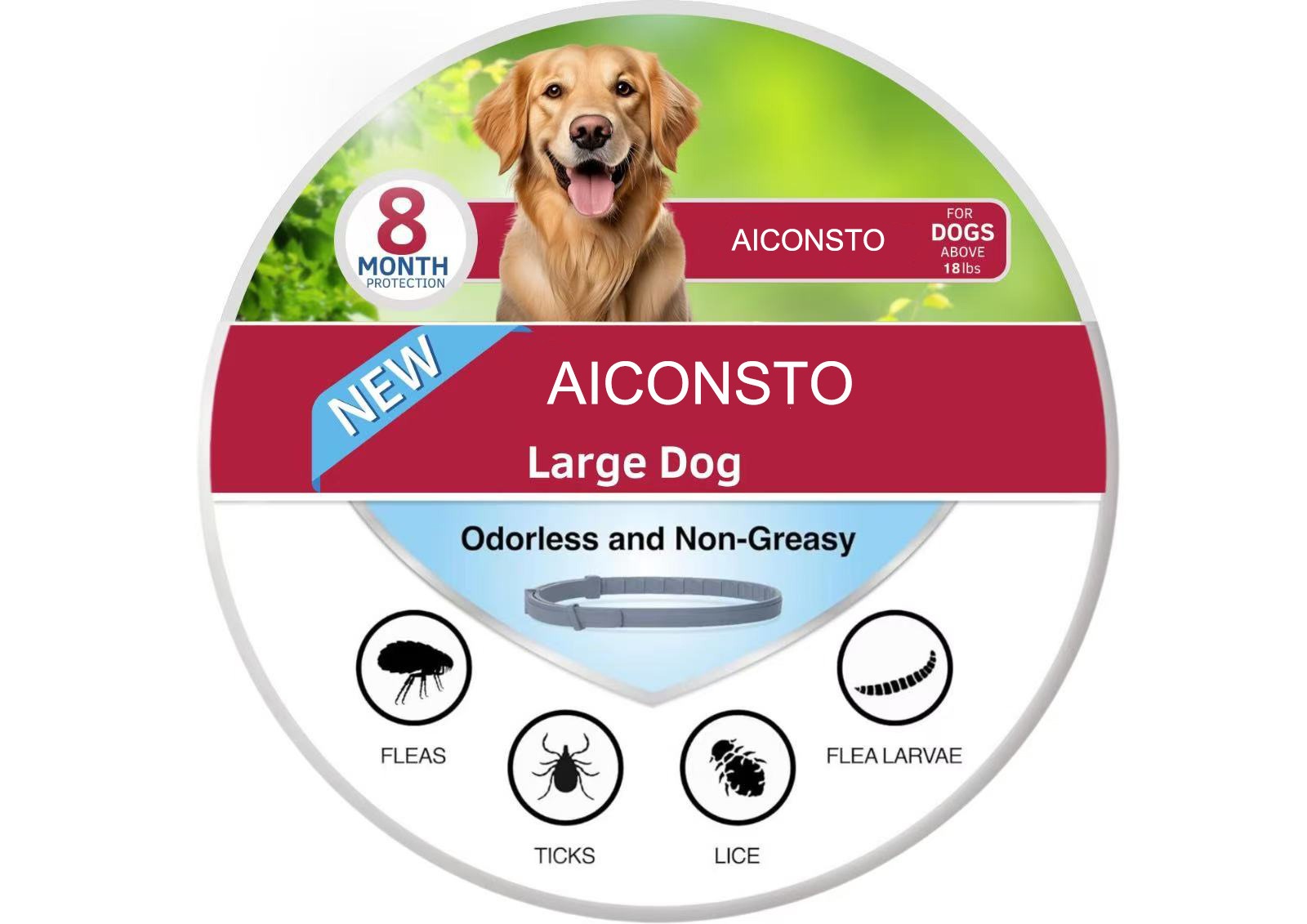 Pet Insect Repellent Collar for Cats & Dogs