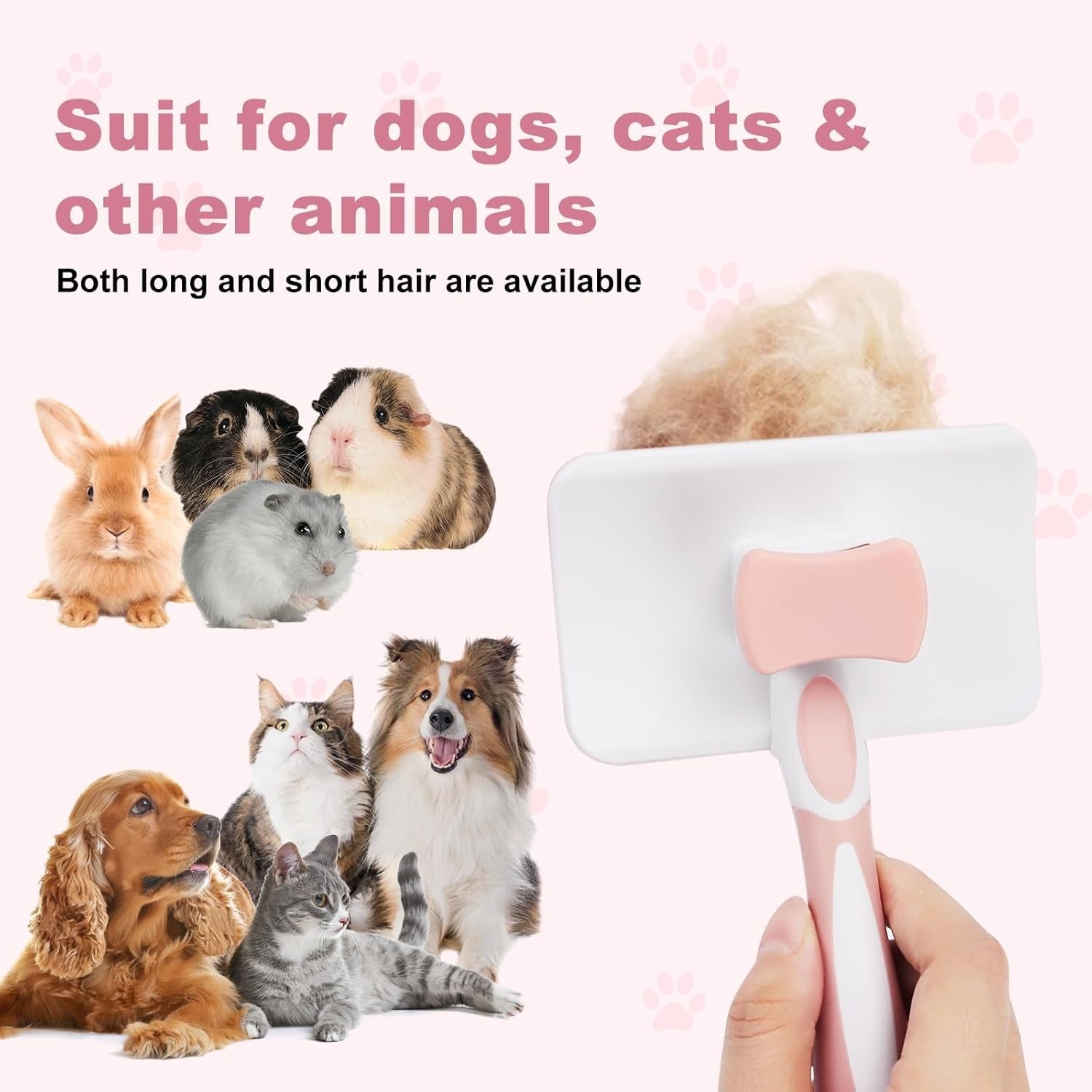 Pet Self Cleaning Slicker Brush