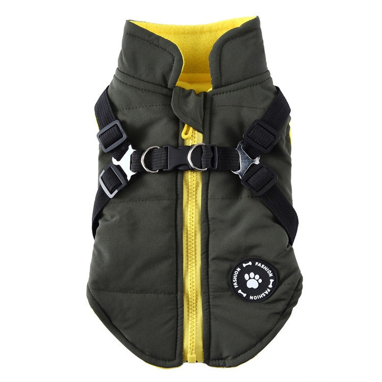 Pet Chest Strap Cotton Padded Jacket