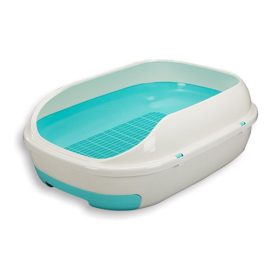 Semi-closed Grid Drawer Double Layer Litter Box