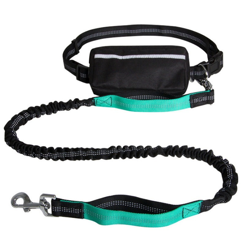 Hands-Free Reflective Nylon Retractable Dog Leash