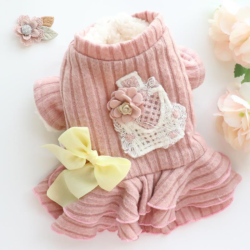 Cotton Padded Princess Skirt for Dogs and Cats