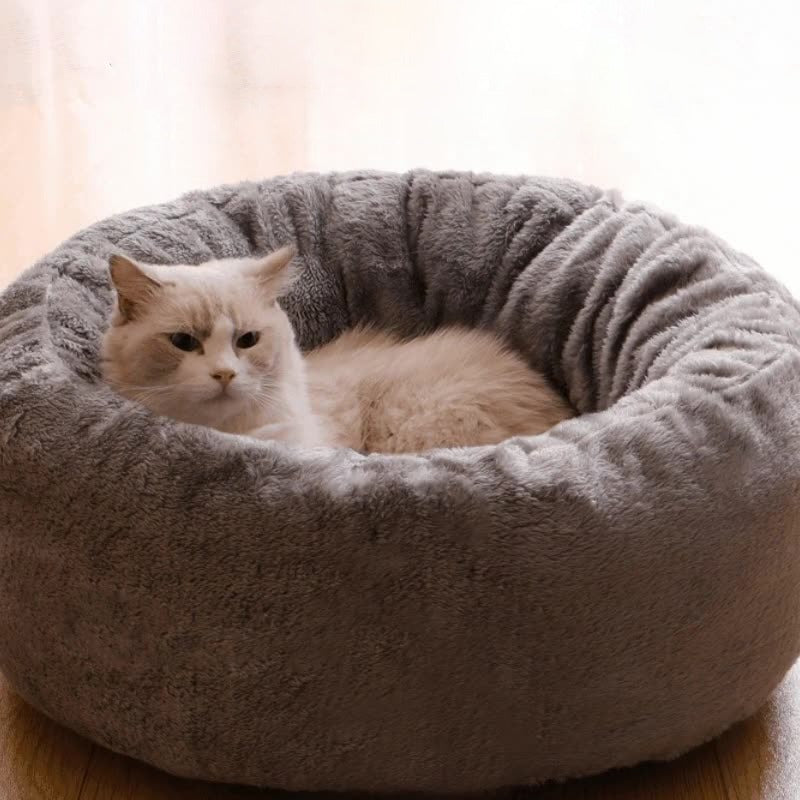 Plush Donut Pet Bed