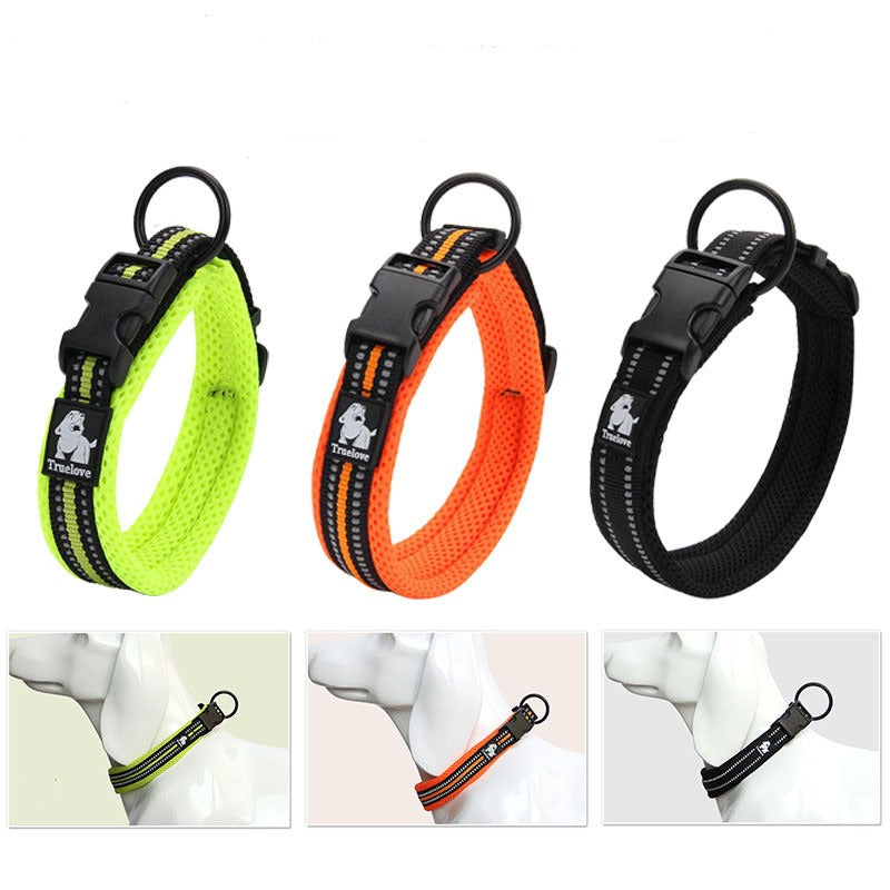 Reflective No-Choke Padded Dog Collar