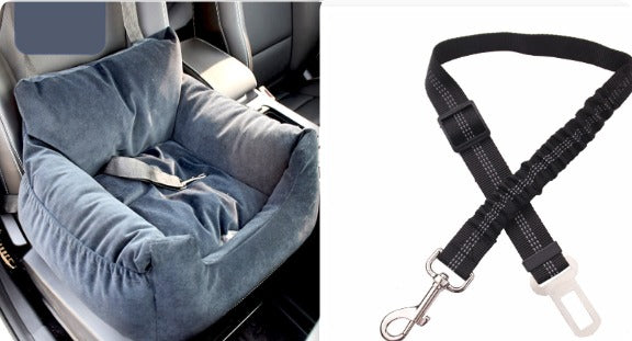 Pet Car Seat Bed for Dogs & Cats