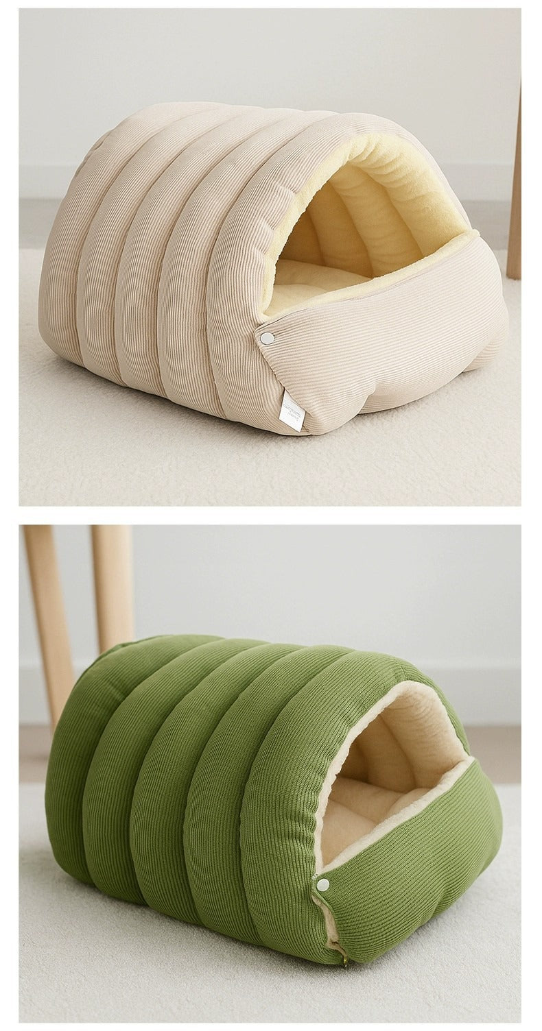 Washable Winter Cat House Bed