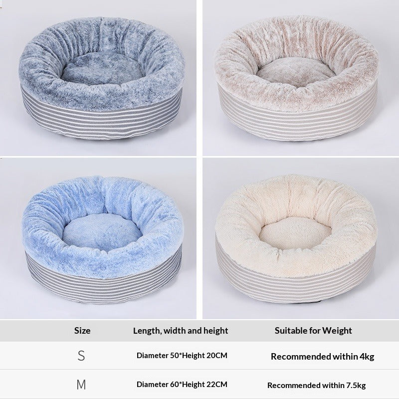 Warm Semi-Enclosed Pet Bed for Cats and Dogs