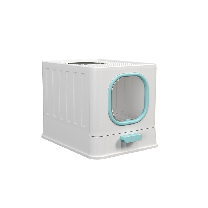 Large Enclosed Folding Cat Litter Box