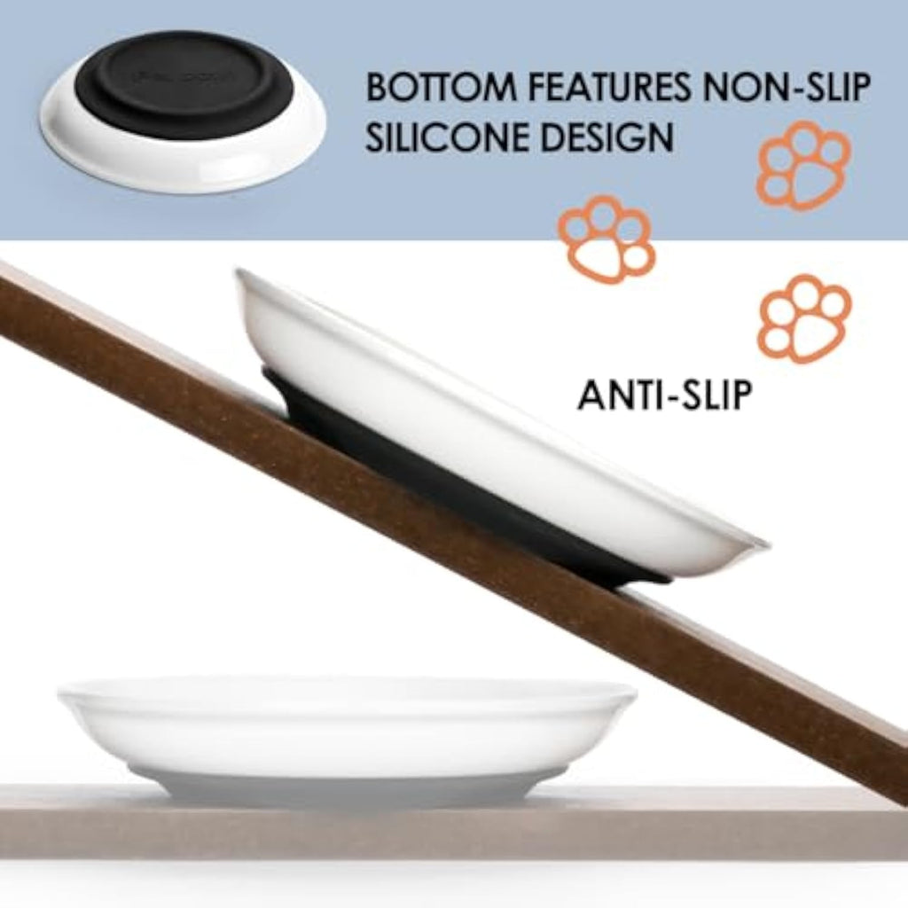 Ceramic Whisker-Friendly Cat Bowl