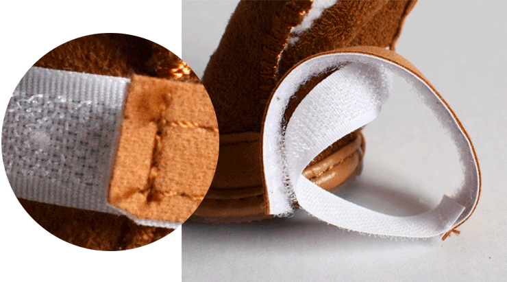 Dog Shoes for Pets, Fleece Snow Boots in Khaki & Pink
