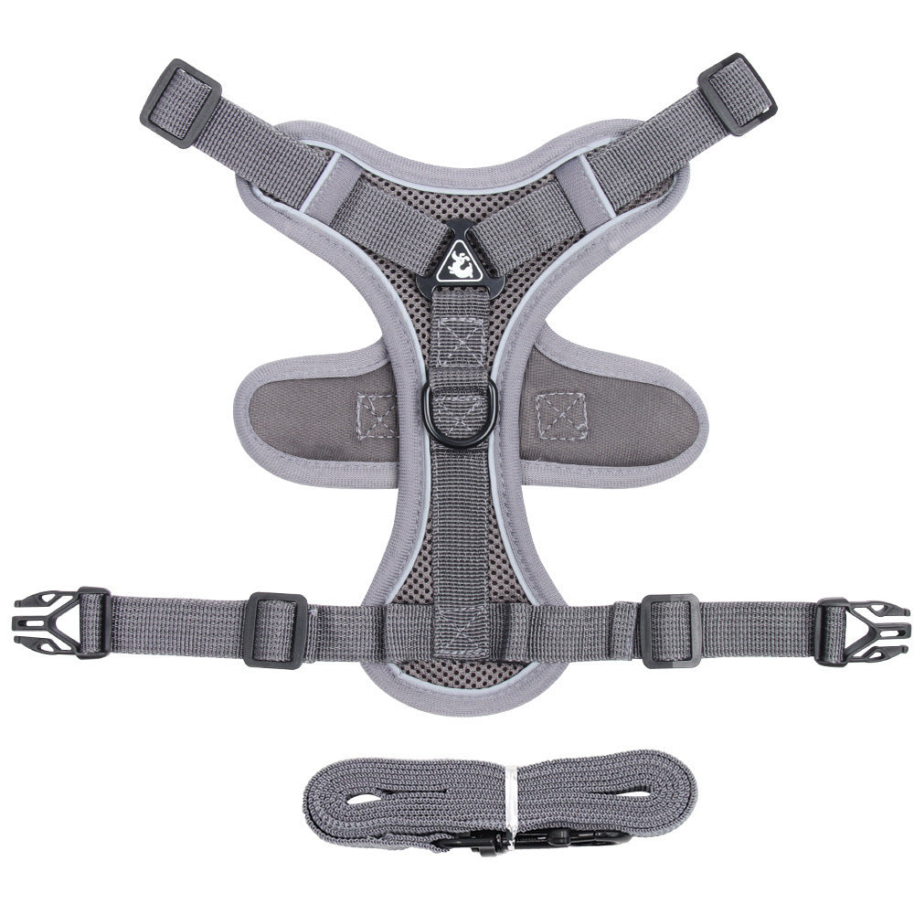 Breathable Mesh Pet Harness & Leash Set