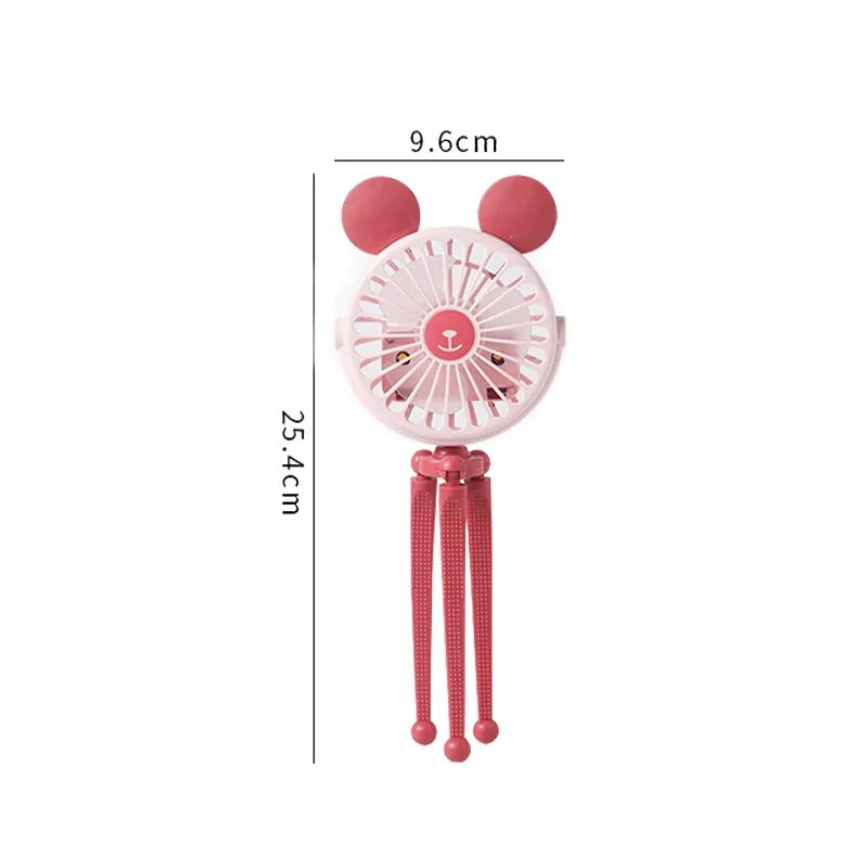 500mAh USB Rechargeable Mini Stroller Fan