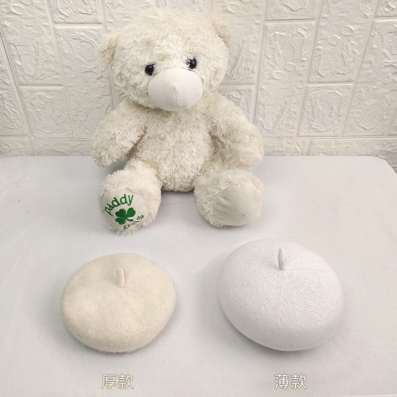 Ins Style Wool Beret for Pets - Dog and Cat Accessory