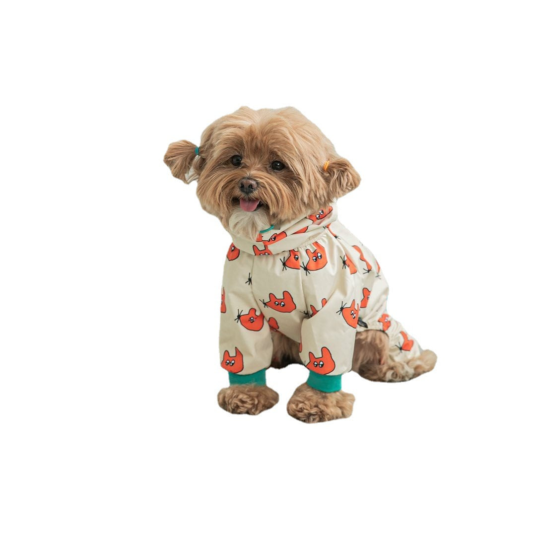 Waterproof Full Coverage Raincoat for Small Dogs