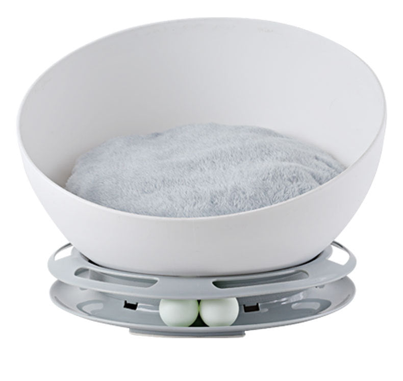 Single-Layer Round Mochi Cat Bed and Pet Lounge