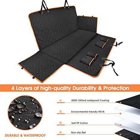 Waterproof Pet Car Seat Cover with Urine Protection