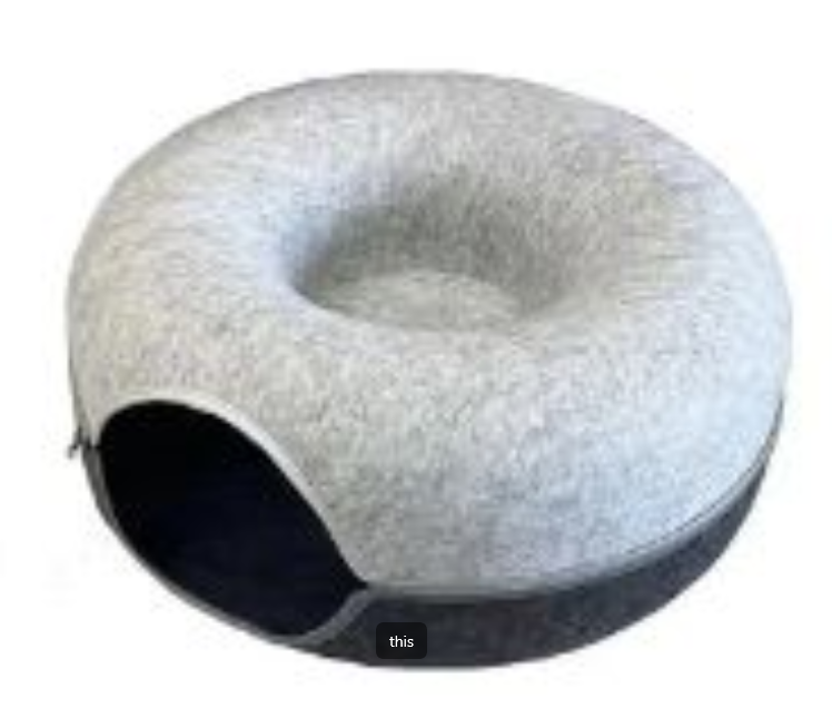 Wool Felt Cat Tunnel Nest