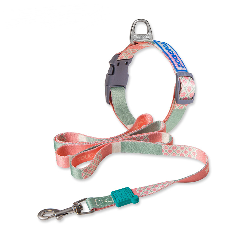 Heat Transfer Printing Dog Leash and Collar Set
