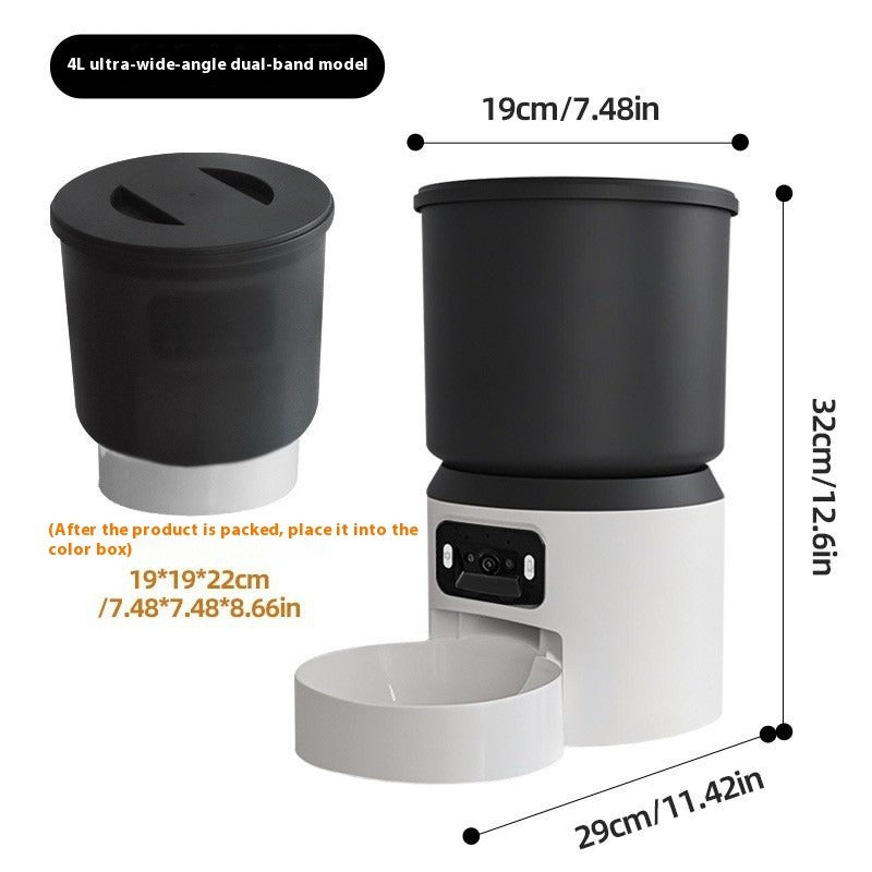 4L Smart Pet Feeder with Remote Monitoring