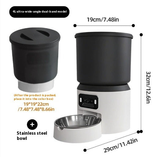 4L Smart Pet Feeder with Remote Monitoring