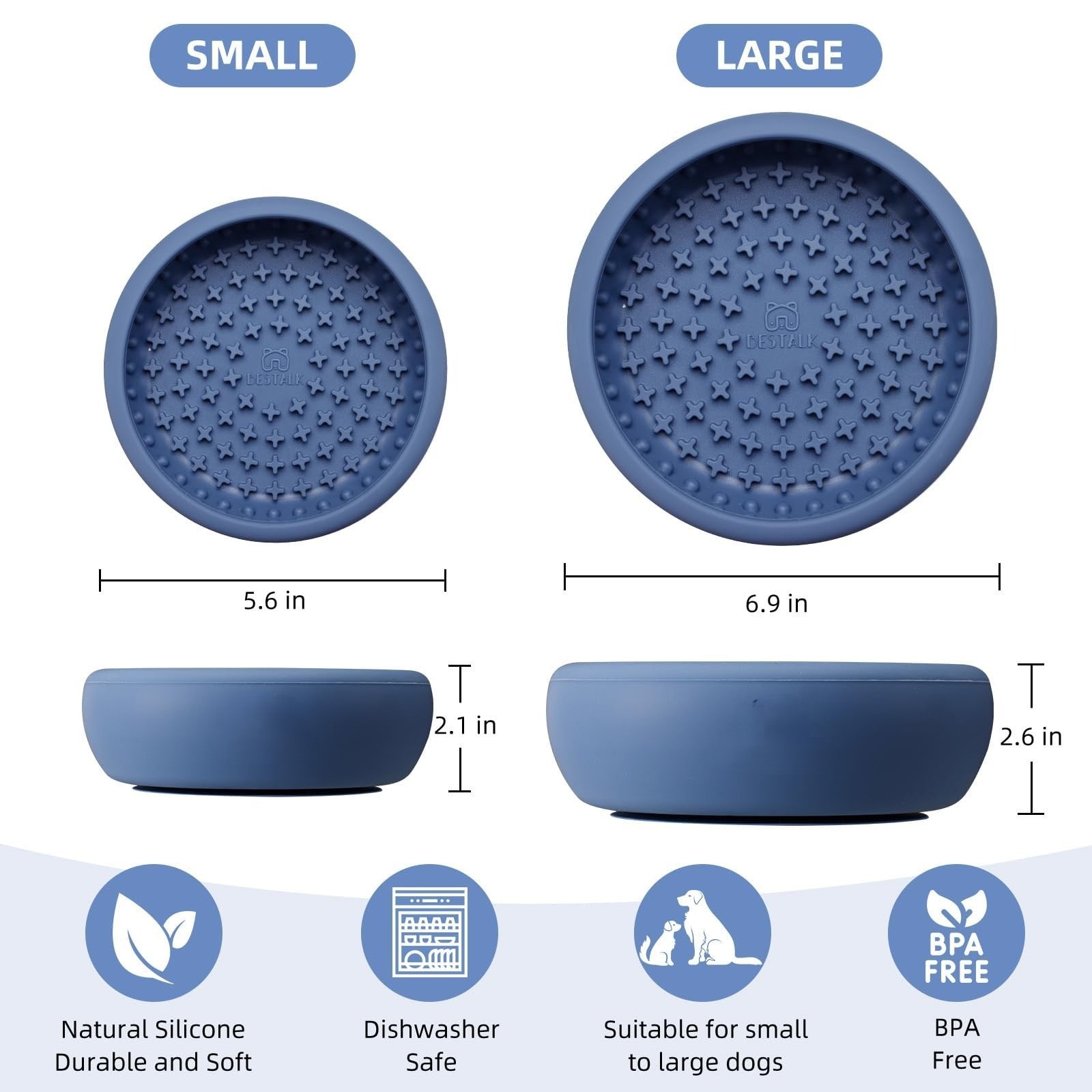 Anti-slip Frozen Licking Bowl for Pets