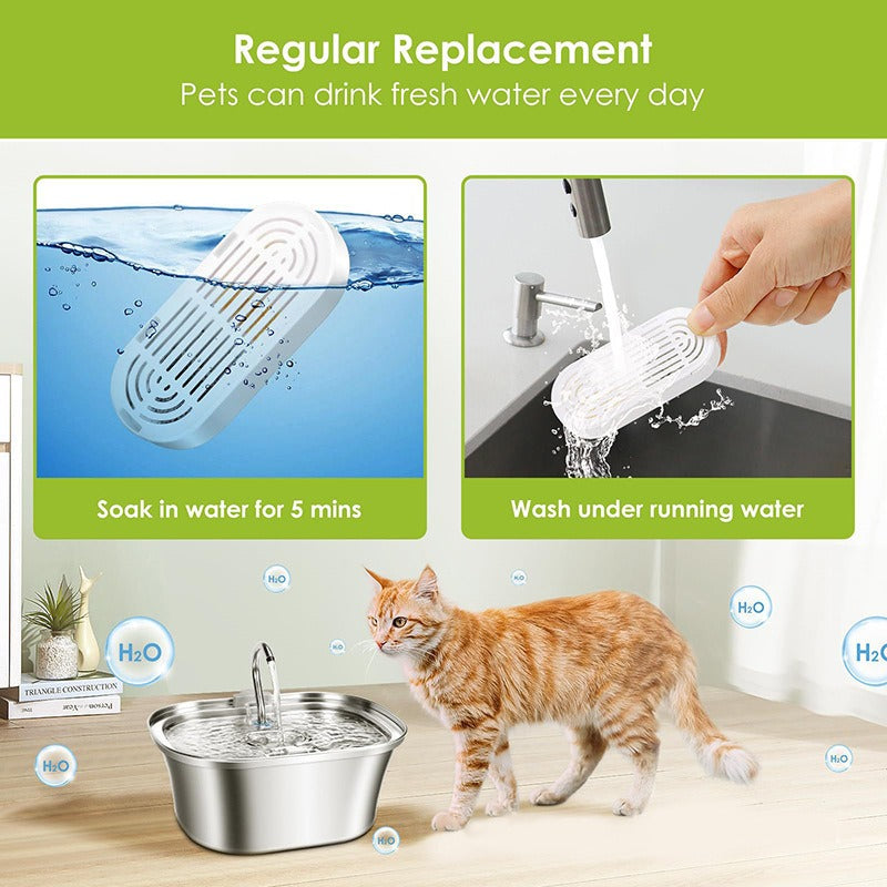 Pet Water Fountain Filters Large Capacity