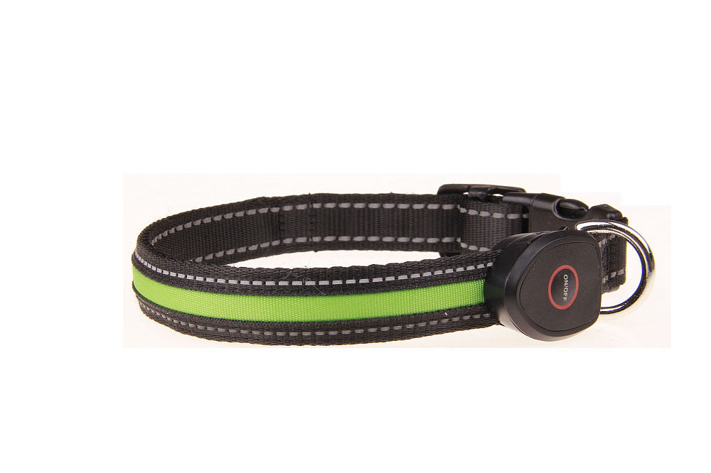 USB Rechargeable LED Dog Collar (Peach Shape)