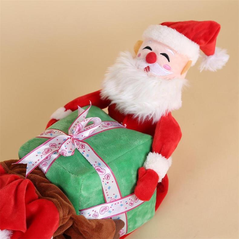 Santa Gift Box Pet Costume for Dogs - Winter Outfit