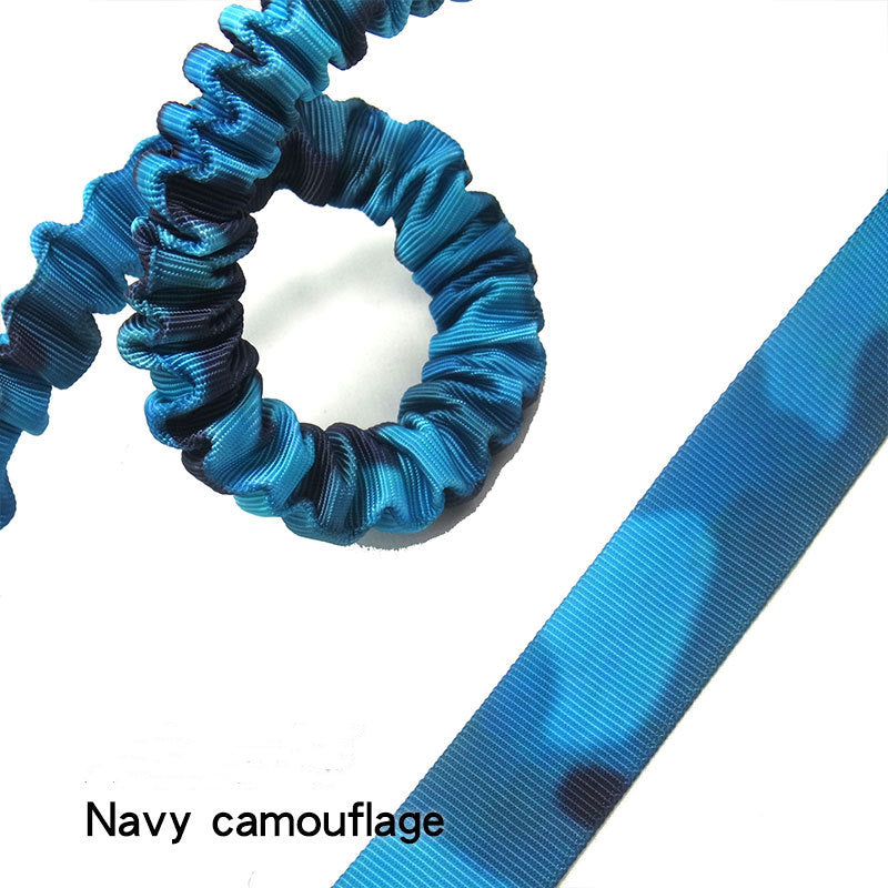 Camouflage Elastic Dog Traction Leash for Outdoors