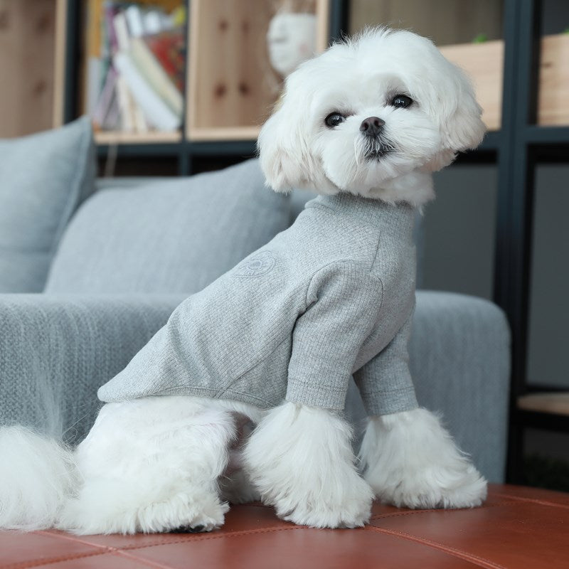 Double Breasted Quilted Cotton Pet Vest Coat