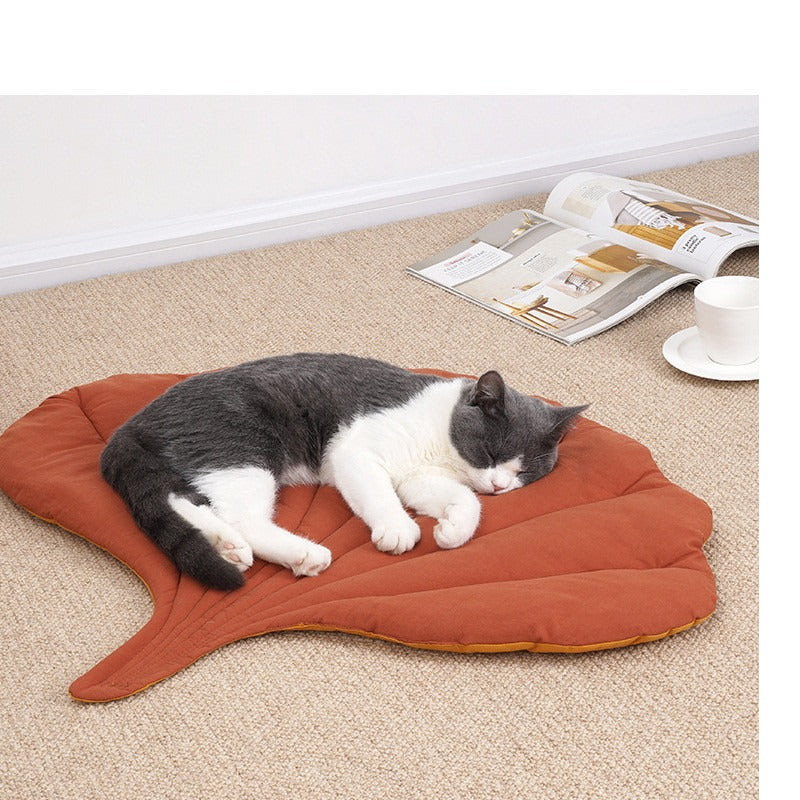 Leaf Shape Soft Pet Bed Mat