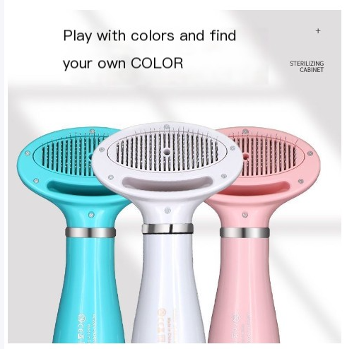 2-in-1 Pet Grooming Brush with Heated Blow Dryer