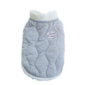 Quilted Cotton Vest for Pets with Warm Water Waves