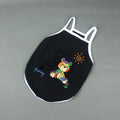 Trendy Pet Camisole with Sun Bear Pattern