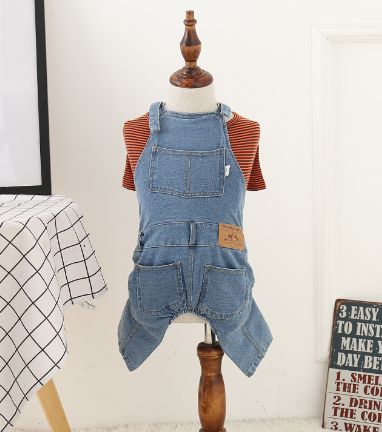 Jeans Dog Clothes for Teddy and Bichon Breeds