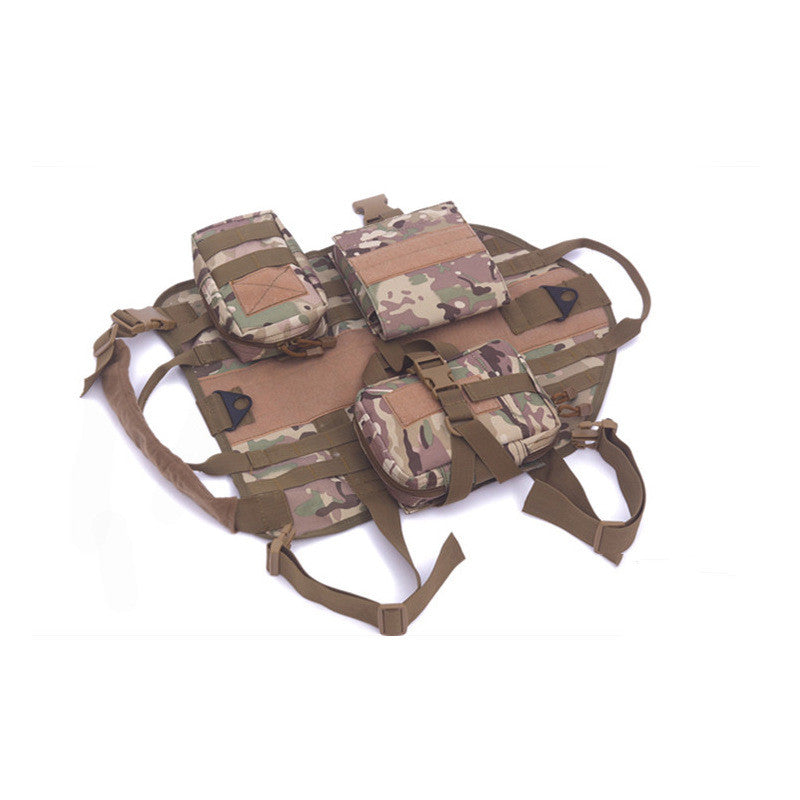 Tactical Dog Vest with MOLLE System and Accessories