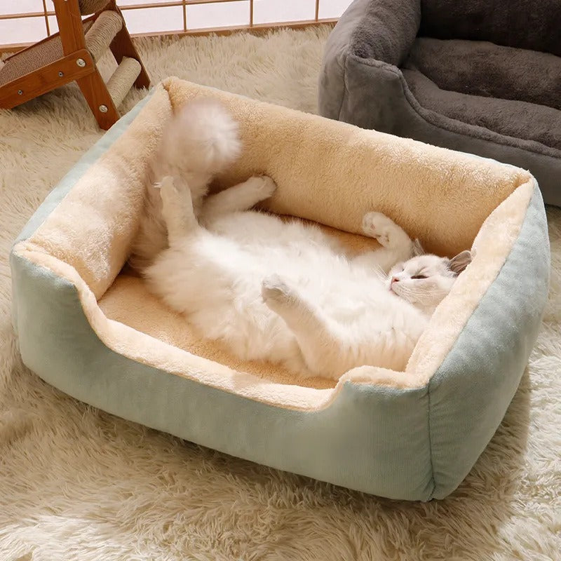 Cozy Plush Pet Bed for Cats and Dogs